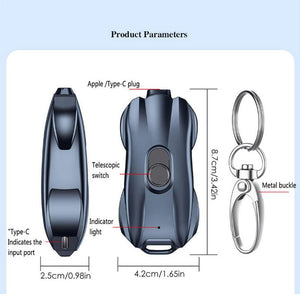 Ultra-Compact Keychain Power Pod Phone Charger