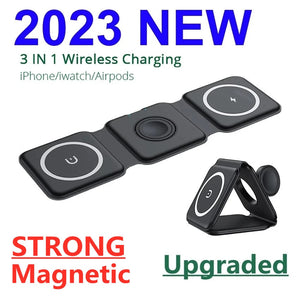 3 in 1 Foldable Magnetic Wireless Charger Pad