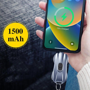 Ultra-Compact Keychain Power Pod Phone Charger